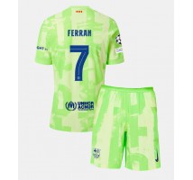 Barcelona Ferran Torres #7 Koszulka Trzecia dzieci 2024-25 Krótki Rękaw (+ krótkie spodenki)